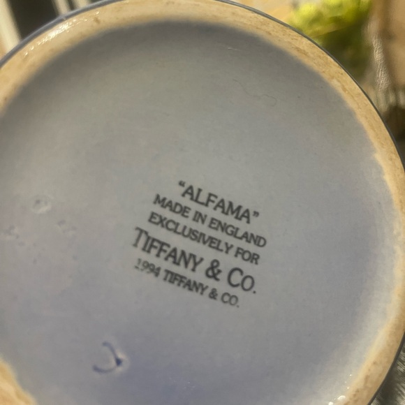 Tiffany & Co 1994 Vintage Alfama Pattern Ceramic Pitcher Limited Edition - Picture 4 of 7
